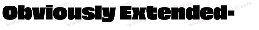 Obviously Extended字体转换